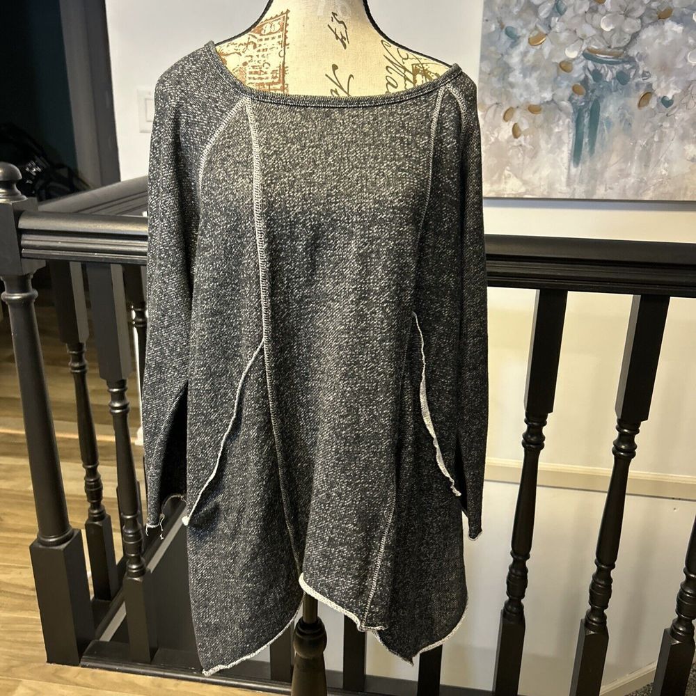 Baku Womens‎ Scoop Neck Comfort Fit Casual Light Sweatshirt 2X
